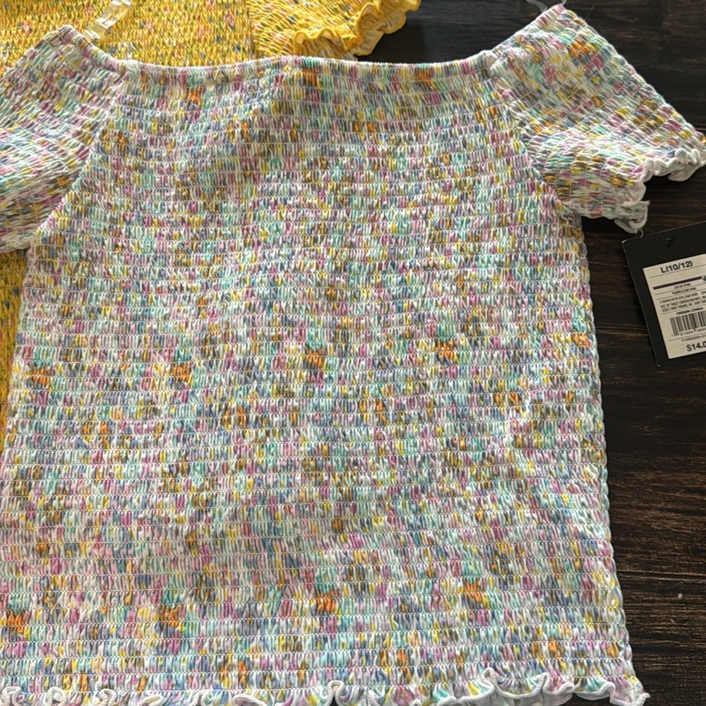 Target Multicolor Smocked Tops - Picture 2 of 5